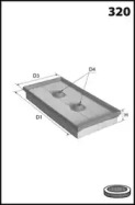 LUCAS FILTERS lfaf526 -  Воздушный фильтр